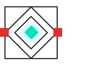 Rhombus inside square